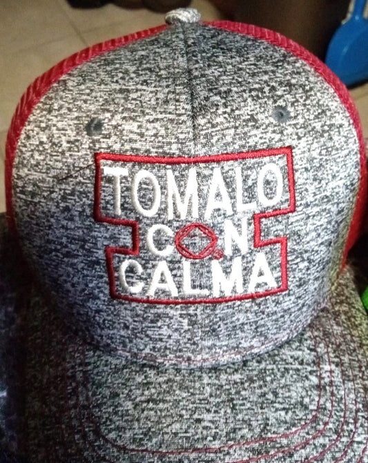 "TOMALO CON CALMA" Caps