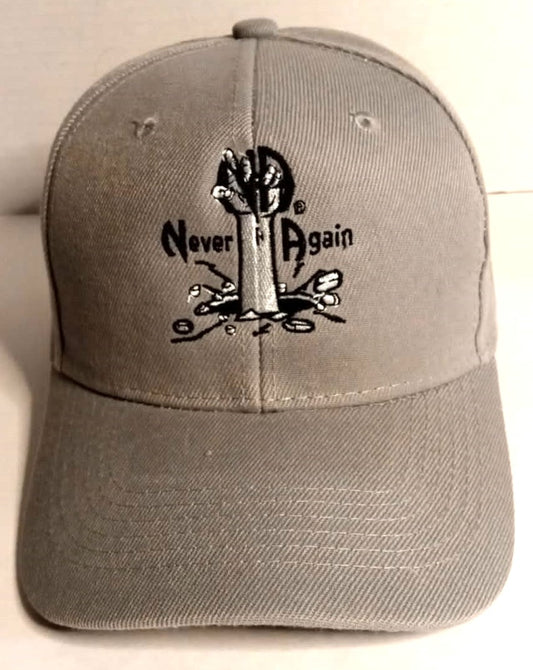 "NEVER AGAIN" Caps